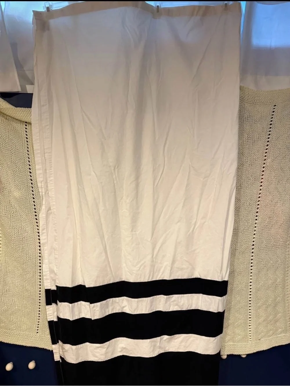 Black and white shower curtain by Target